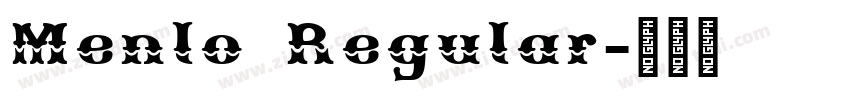 Menlo Regular字体转换